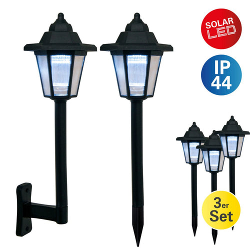 Solar-Wandleuchte 2-in-1 mit Laternenschirm – kaltweißes LED-Licht