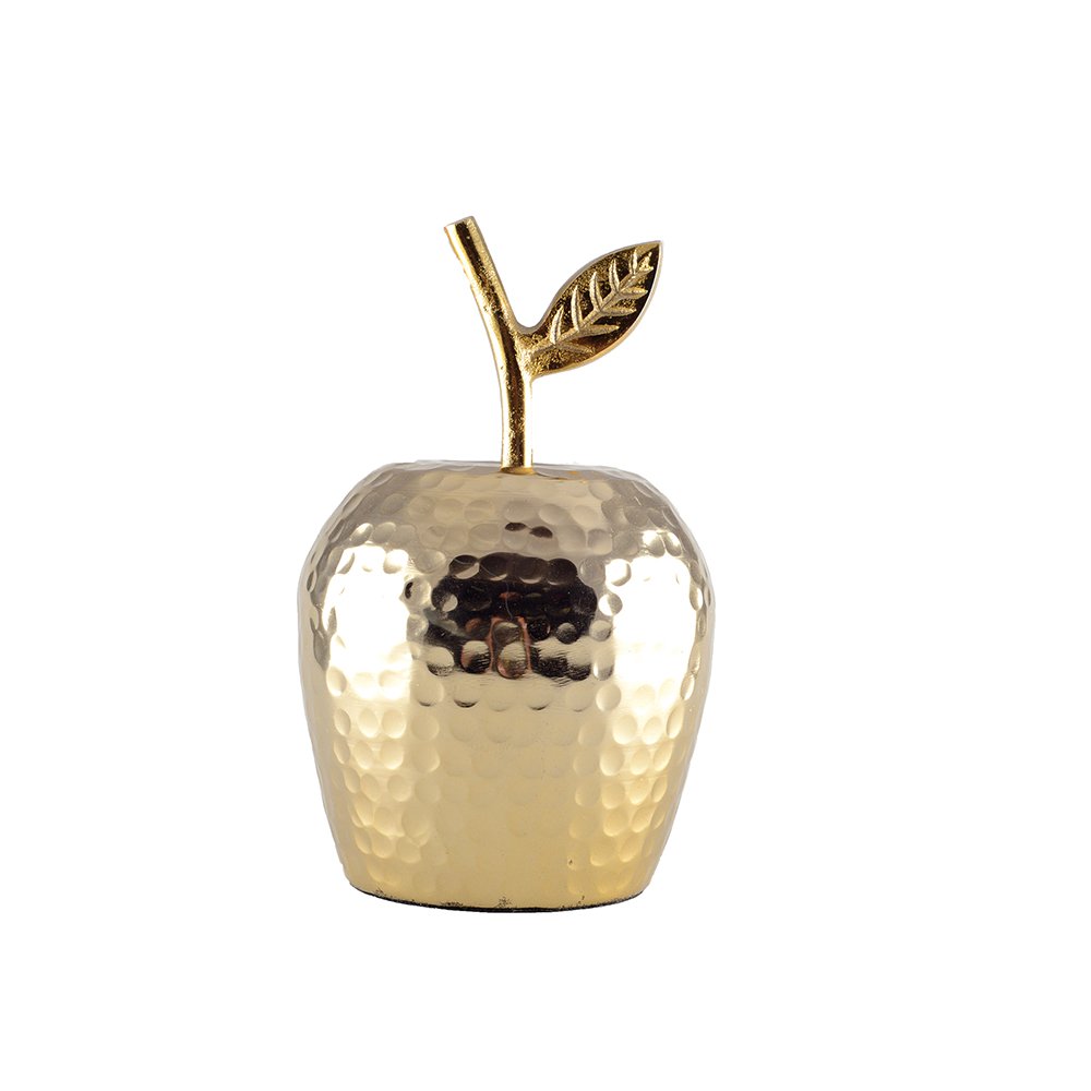 Golden dekorativer Apfel 12.5x12.5x19cm