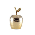 Golden dekorativer Apfel 12.5x12.5x19cm