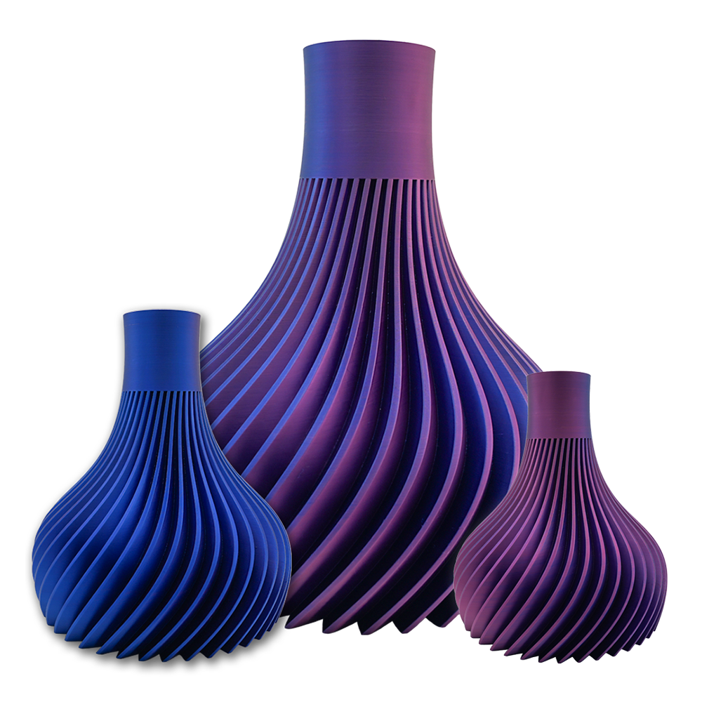 Virella 3D-Vase – 3D-gedruckte Vase – nachhaltiges PLA – geeignet für künstliche Blumen