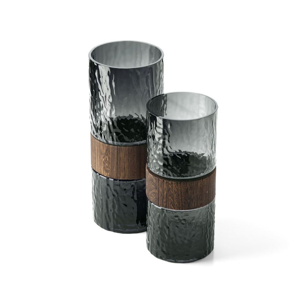 The Wood You Be Mine Vase – Dunkelgrau – M