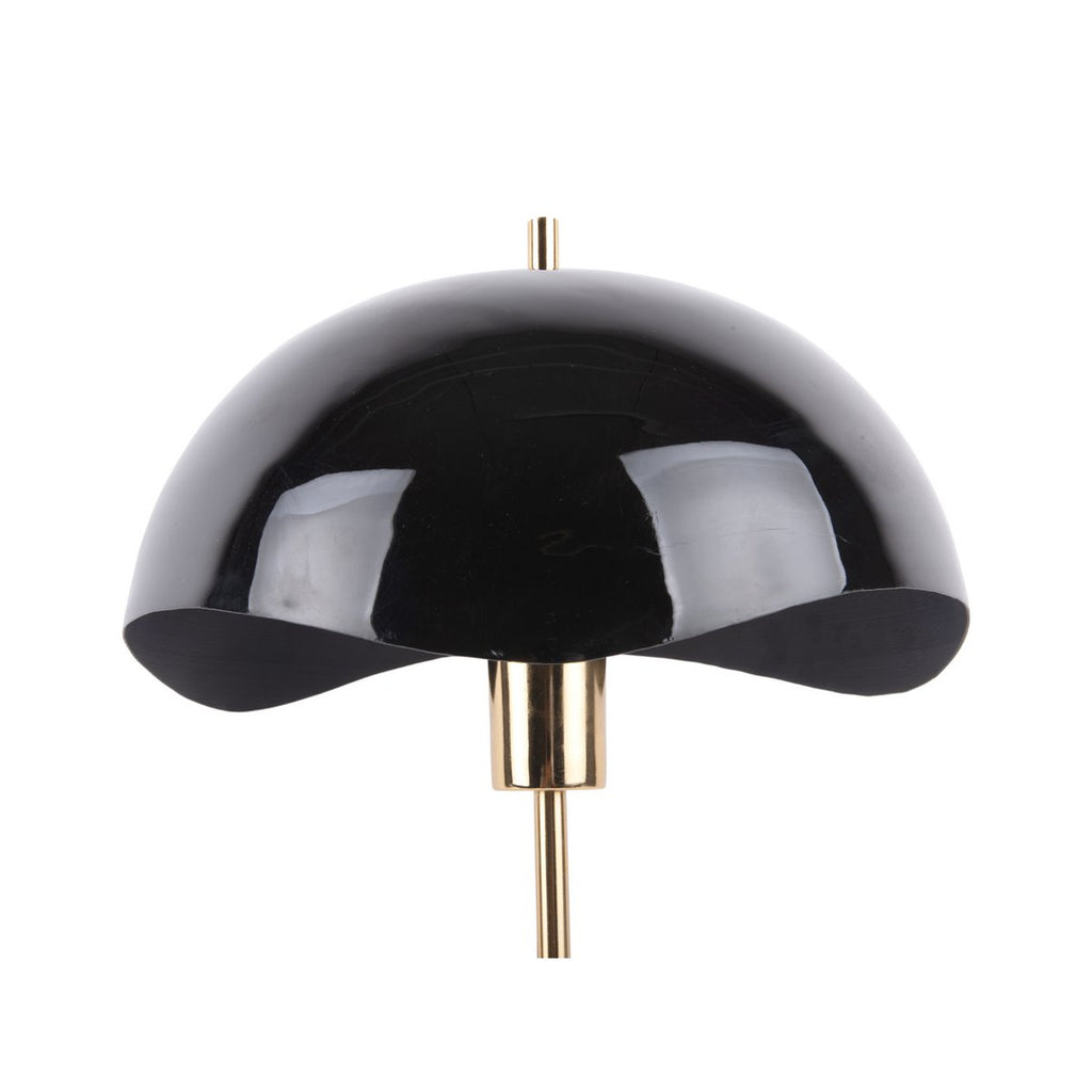 Tischlampe, gewellte Kuppel