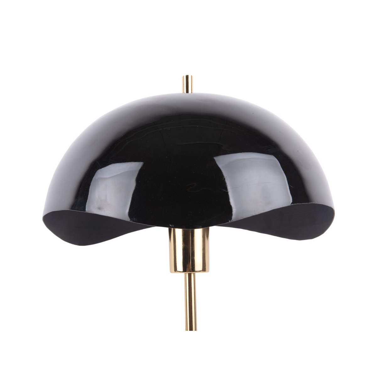 Tischlampe, gewellte Kuppel