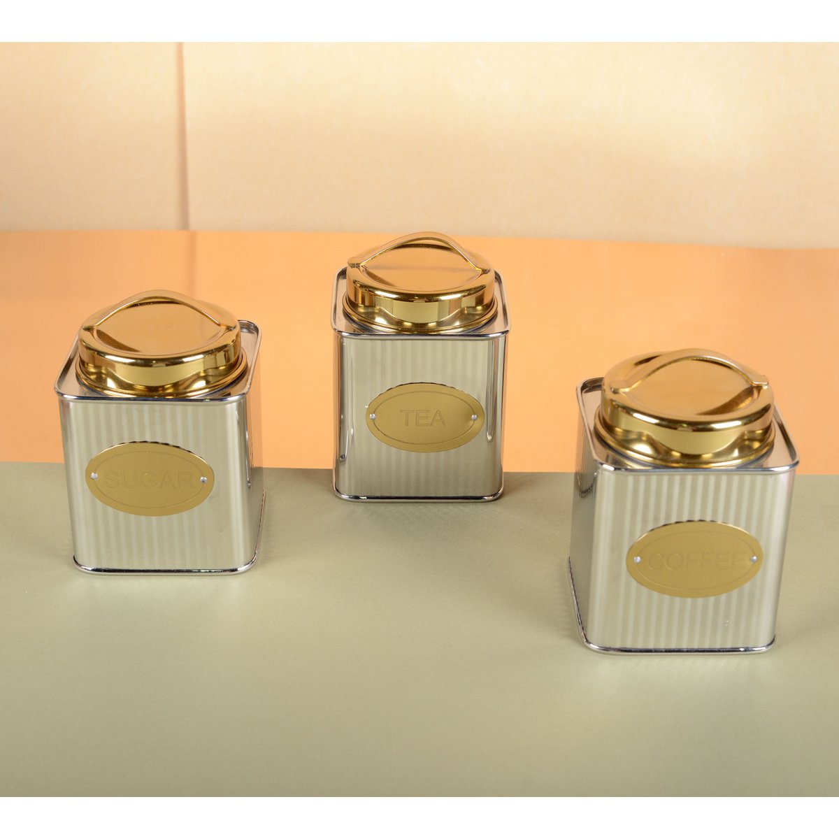 Silber- und Goldene Teeküste 10x10x10 cm