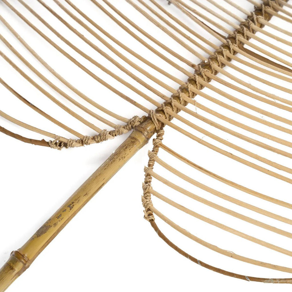 Rattan Monstera-Blatt - Boho Deko für Vase oder Wand