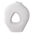 Weiße Keramik-Vase 24x10,5x27,8 cm - Moderne Designer-Vase