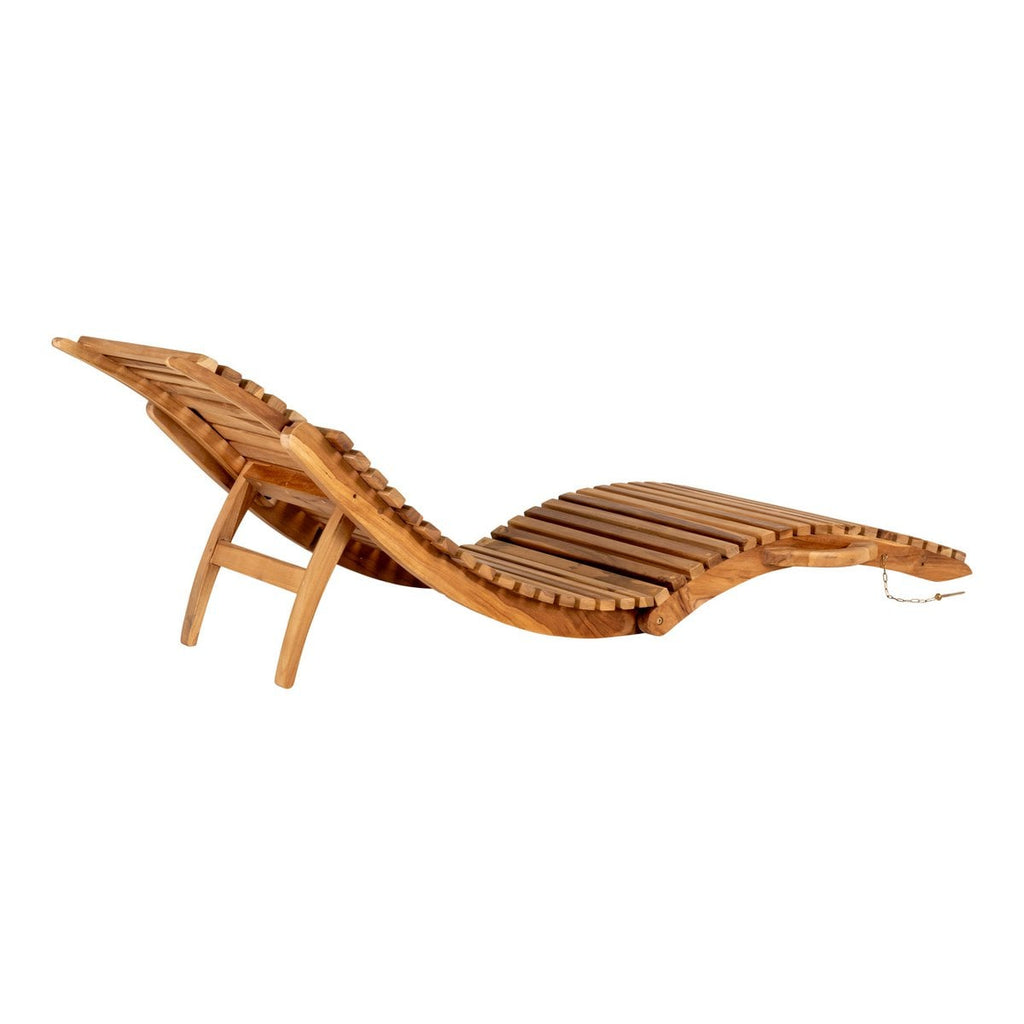 Arrieta Sonnenliege – Natur, Teak, 160 x 50 x 25 cm