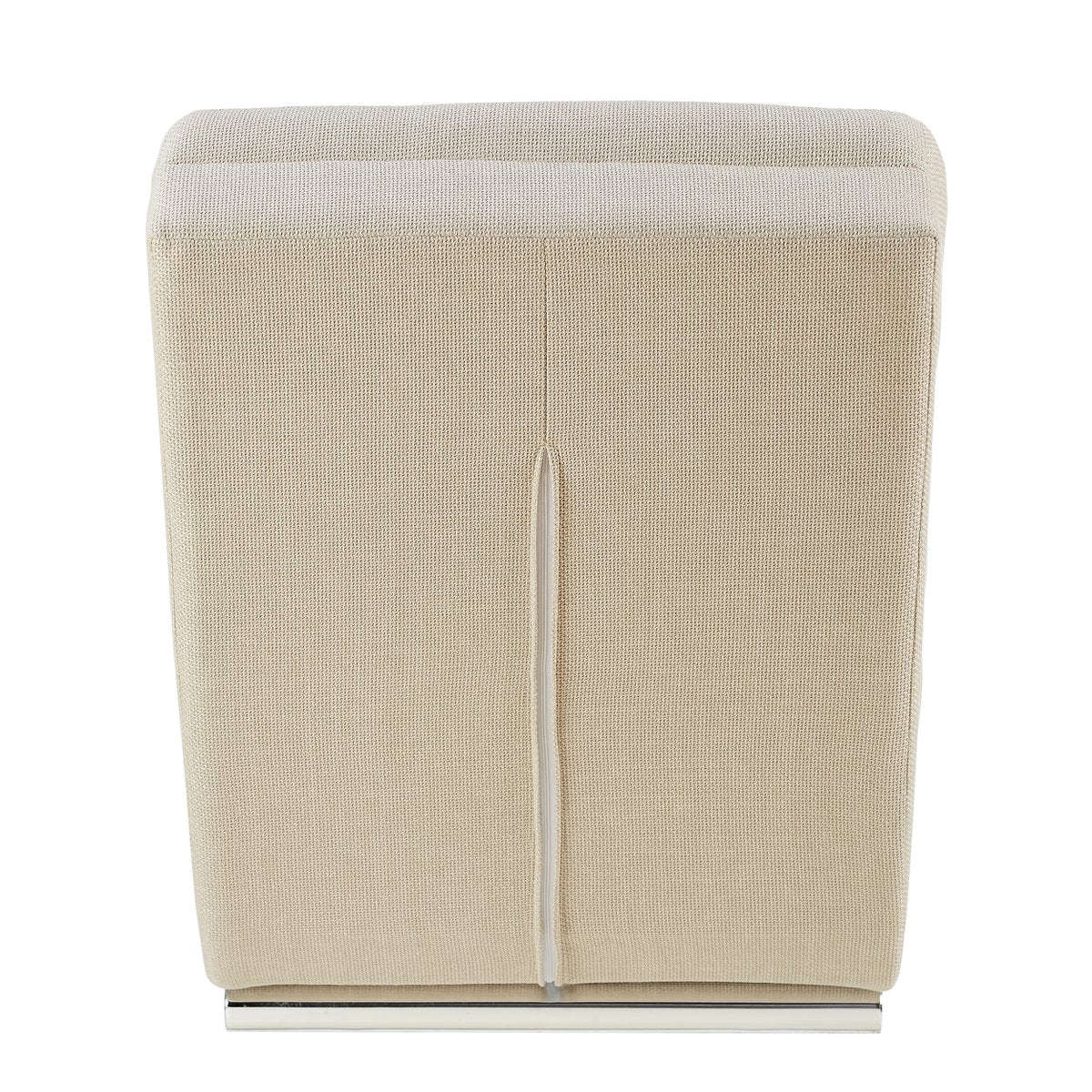 Chaiselongue Strukturstoff Beige
