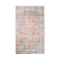 Havanna-Teppich – Chenille-Polyester, Blau/Orange – 160 x 230 cm