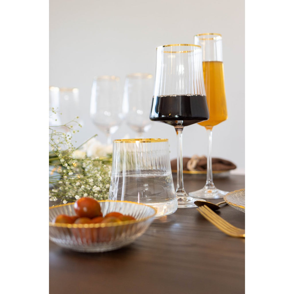Weingläser Goldrand Set – Marie Kollektion von Aulica