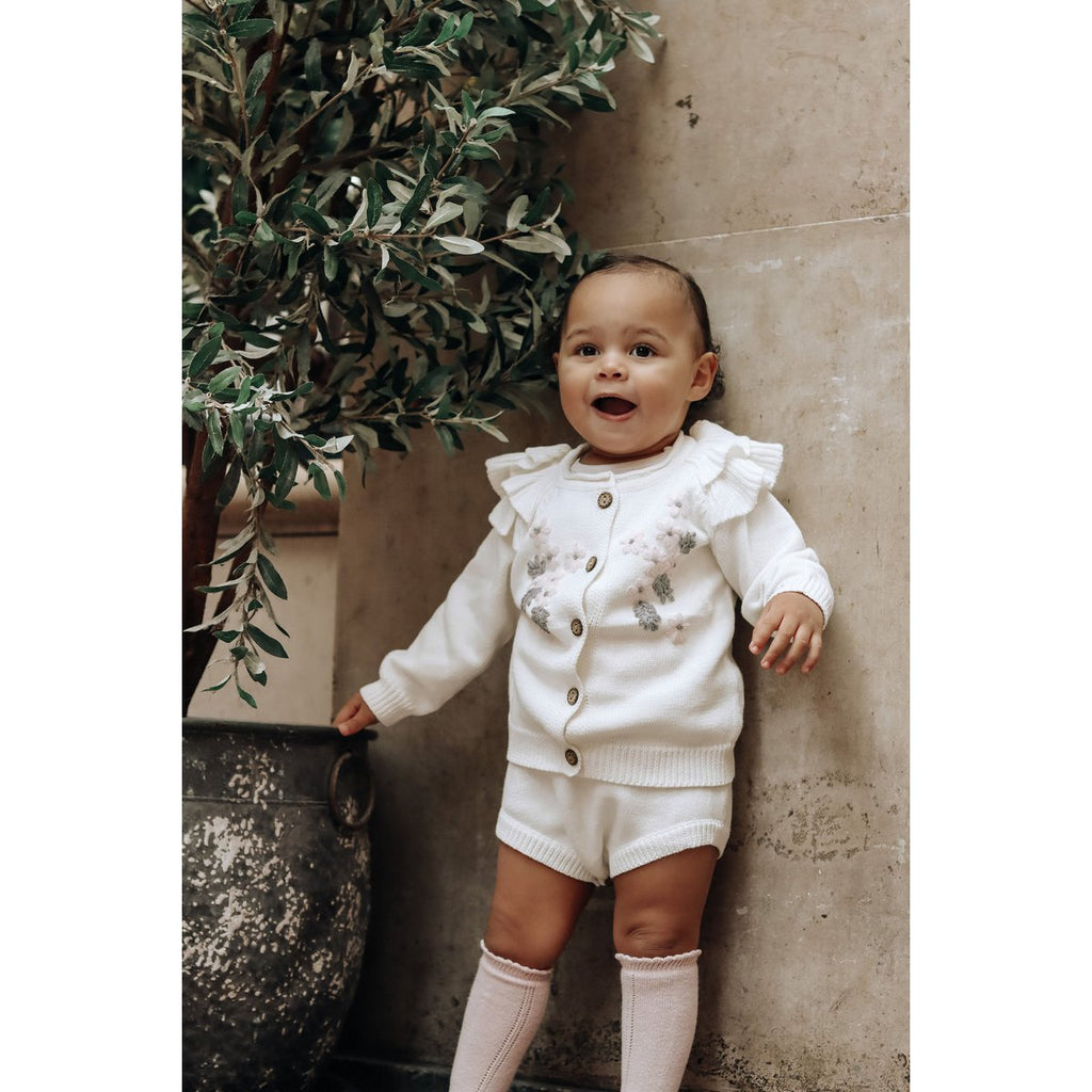 Catalina Handbestickte Strickjacke