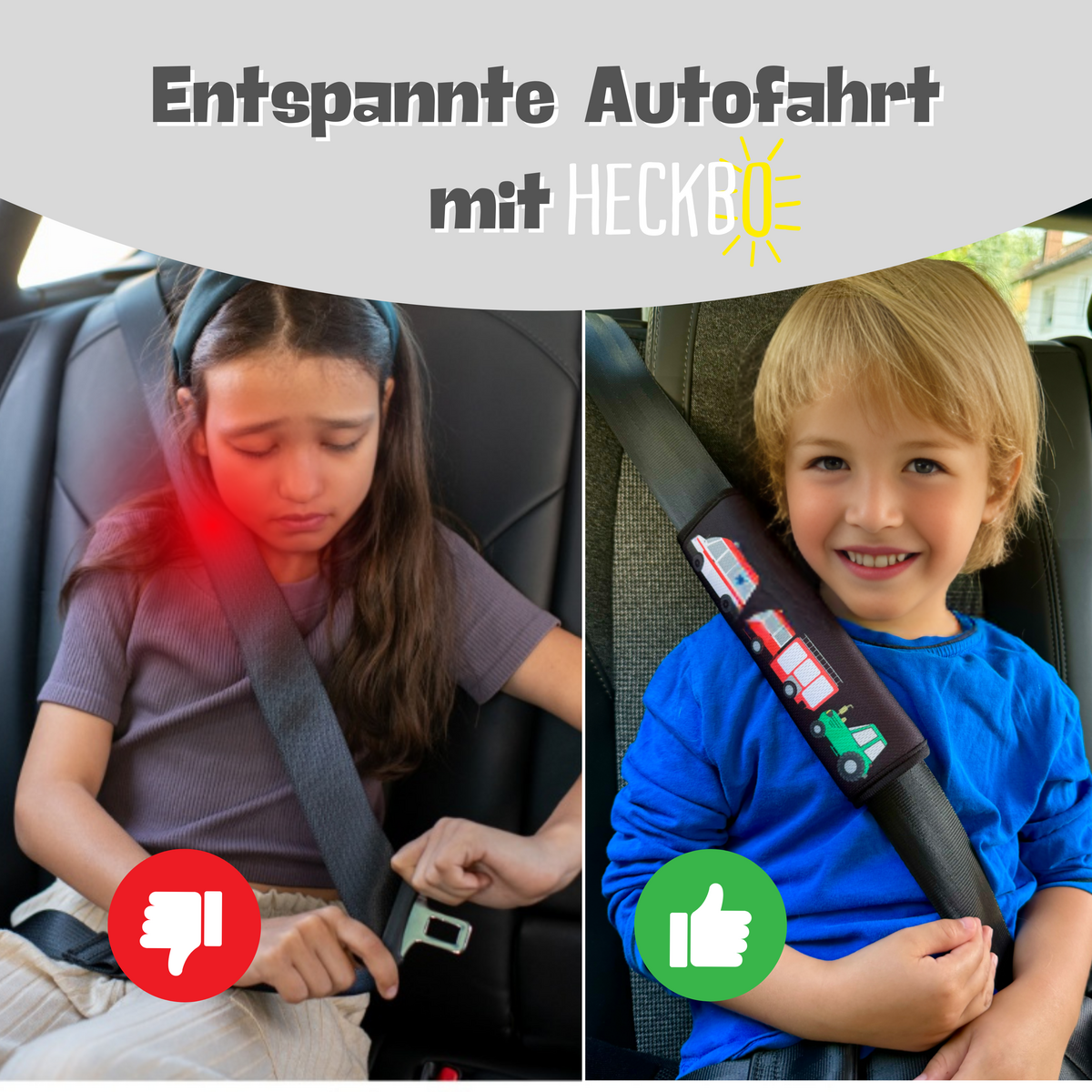 Gurtkissen Feuerwehr - weiche Polsterung für Autogurt