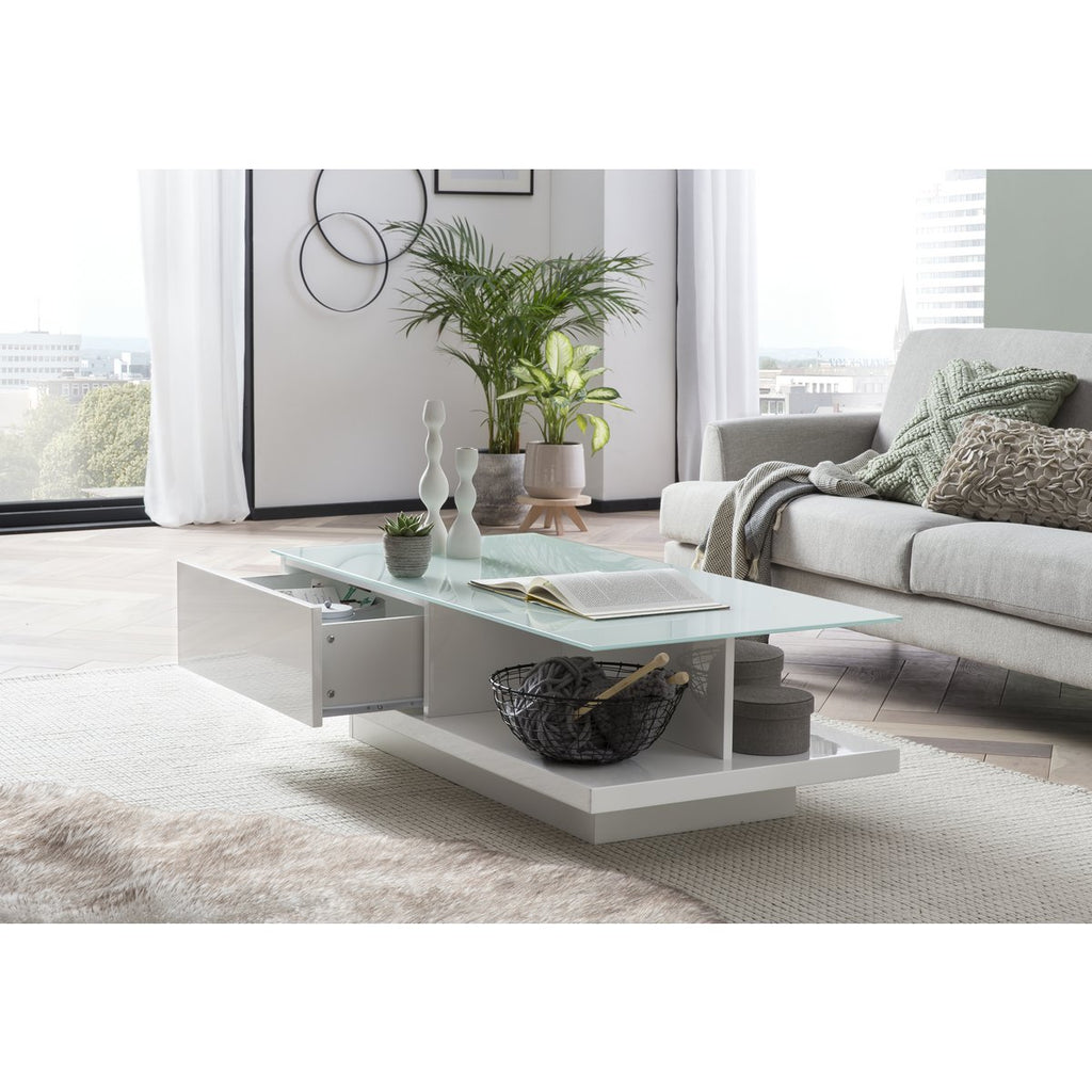 Couchtisch 120x60x36 cm weiß