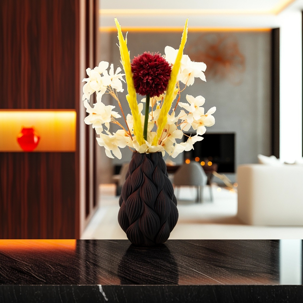 Lamina 3D-Vase – 3D-gedruckte Vase – langlebiges PLA – geeignet für künstliche Blumen