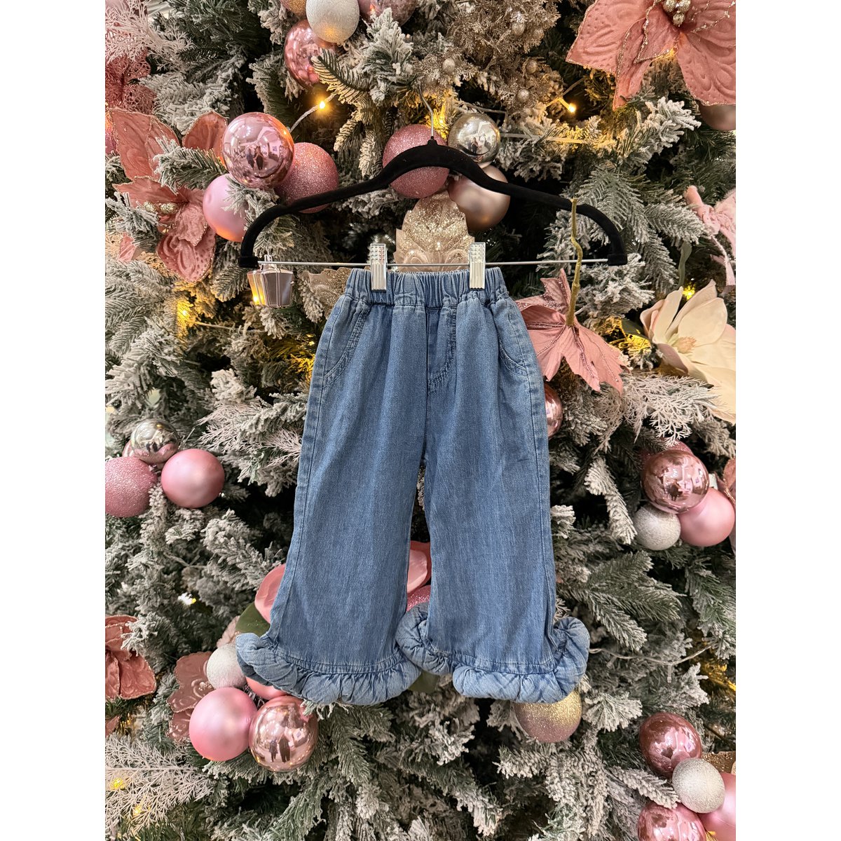 Emmy Denim-Set – Oberteil und Hose