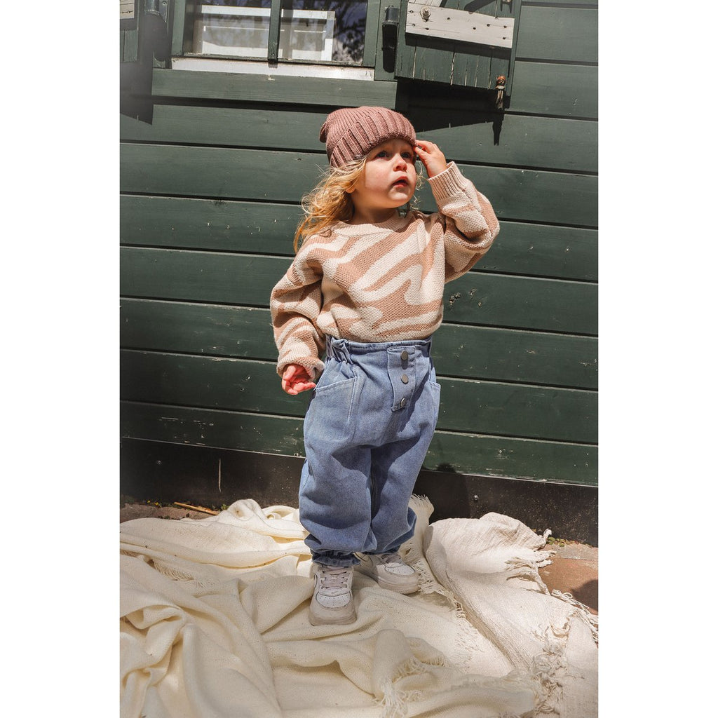 Kinder Zebra-Pullover Unisex – Darcy | La Olivia Kids