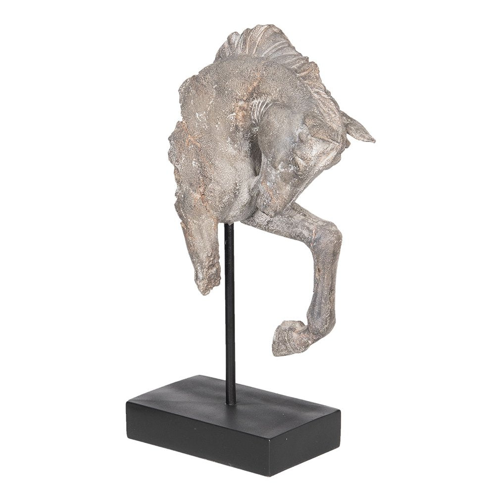 Bild Pferd 28x12x43 cm graues Kunststoff -Hauszubehör