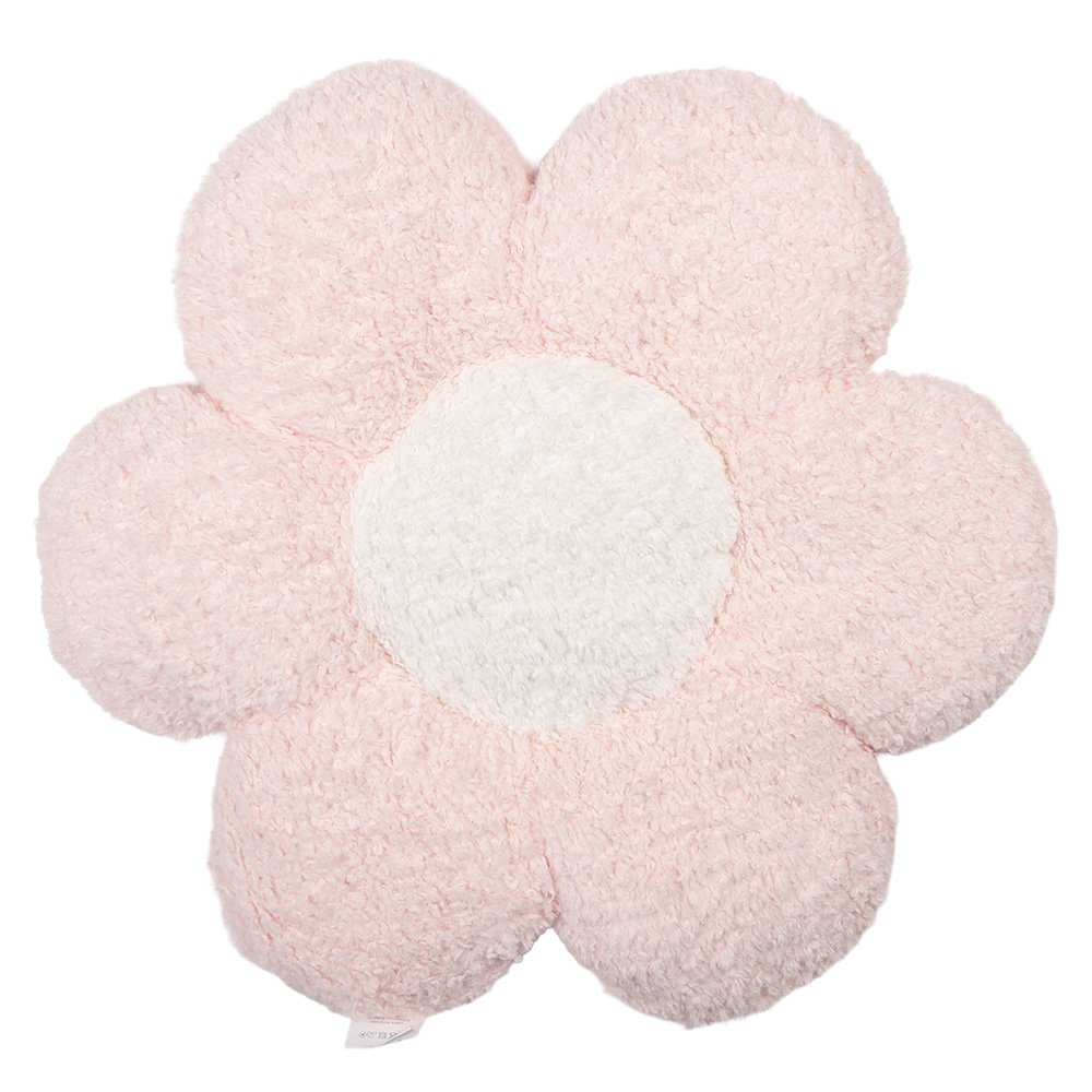 Dekokissen Blume Ø 50x5 cm Rosa Polyester