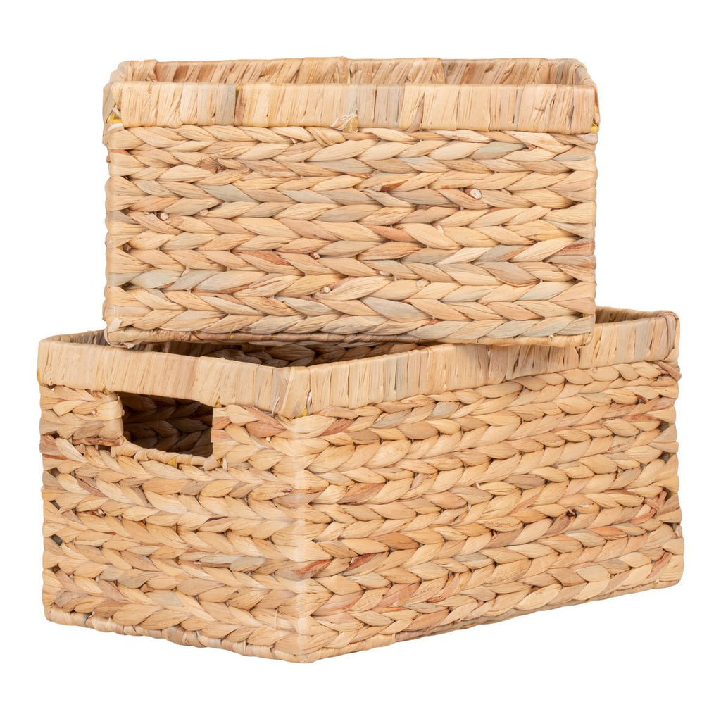 Passo-Körbe – Natur, Wasserhyazinthe, 2er-Set