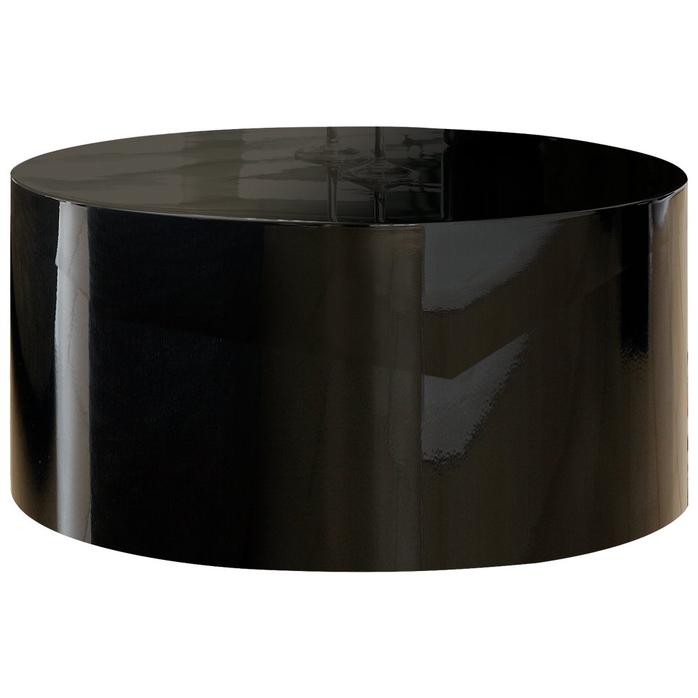 Couchtisch Ø 60 cm rund schwarz