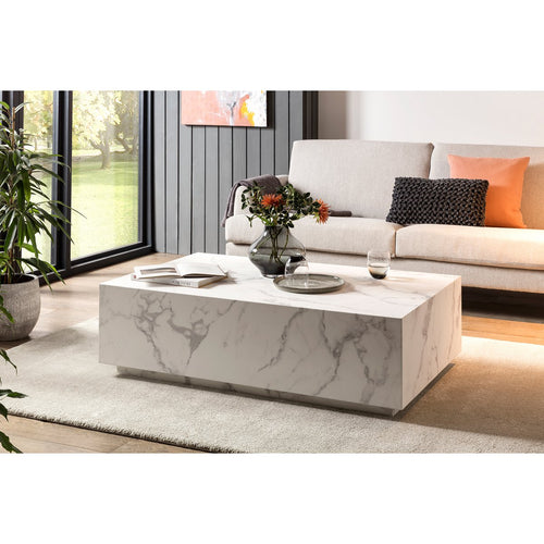 Couchtisch Weiß, 120x75 cm