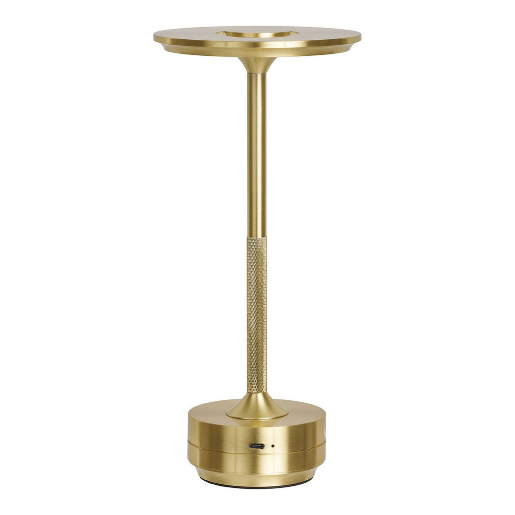 Lyneham LED-Tischlampe – Messing, Aluminium, 28,5 cm