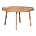 Jammu Couchtisch - Mangoholz, Natur - Ø60x35 cm