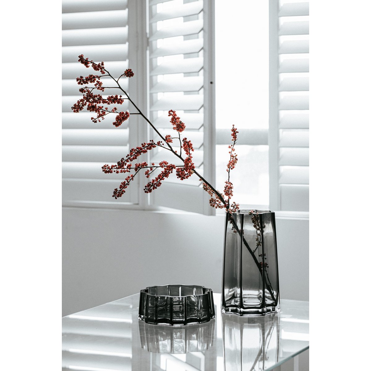 Modern-Classic Luxury Vase, stilvolles Design, LENOX 30 Grey