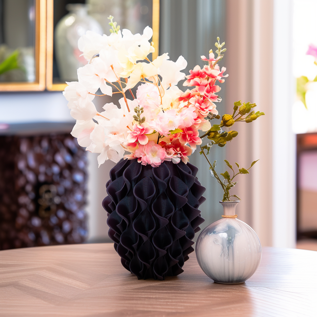 Bluma 3D-Vase – 3D-gedruckte Vase – nachhaltiges PLA – geeignet für künstliche Blumen
