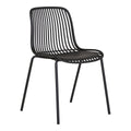 Branson Garden Stuhl - Schwarz, stapelbar, 55x46,5x82 cm - 4 -Set von 4