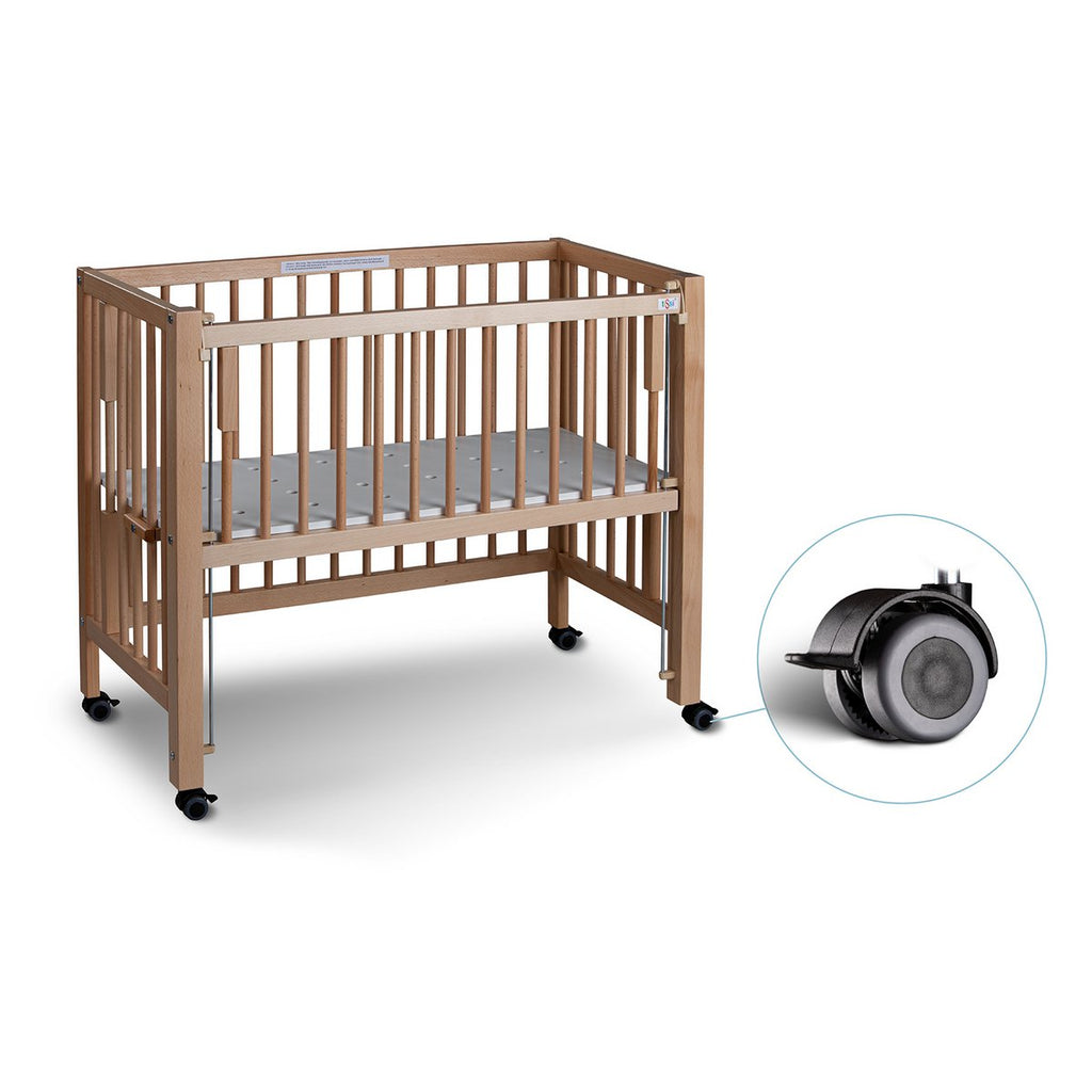 tiSsi® Anstellbett / Beistellbett SOPHIE Buche natur 40x90 cm