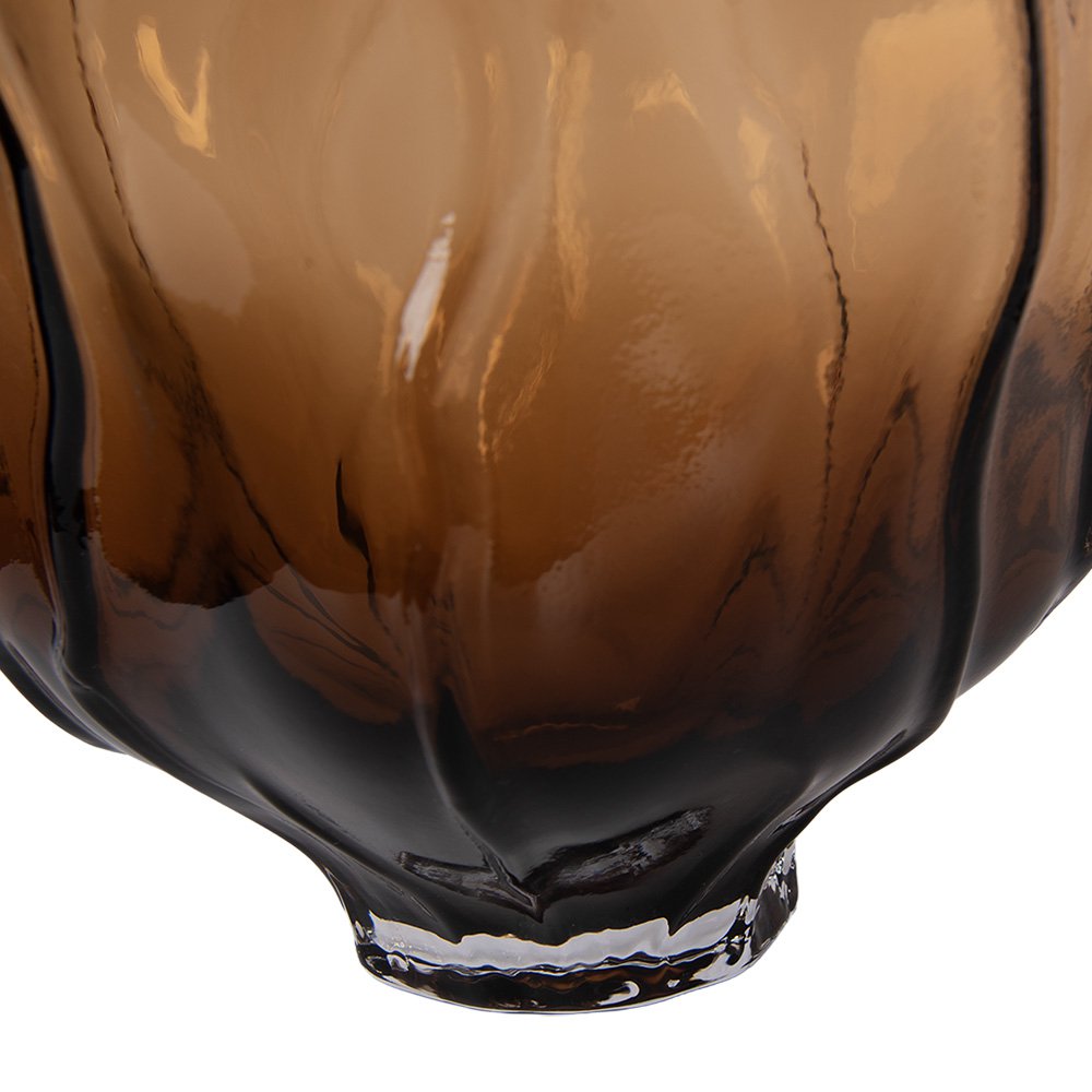 Vase Ø 26x31 cm Braunes Glas