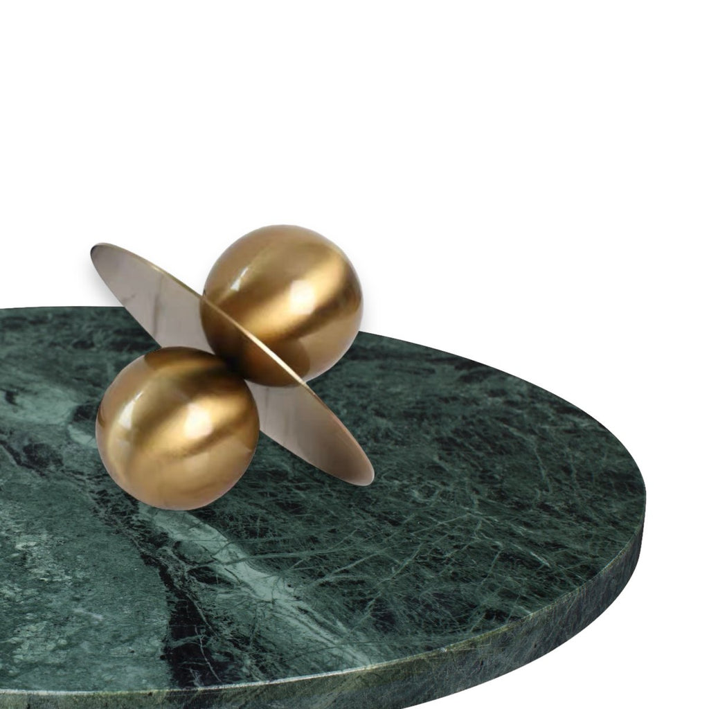 Moderne und schlichte kugelförmige Metallornamente für Zuhause und Wohnzimmer. Größe: 20 cm x 20 cm