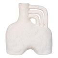 Beige Keramik Vase 19,5cm – Moderne Deko House Nordic