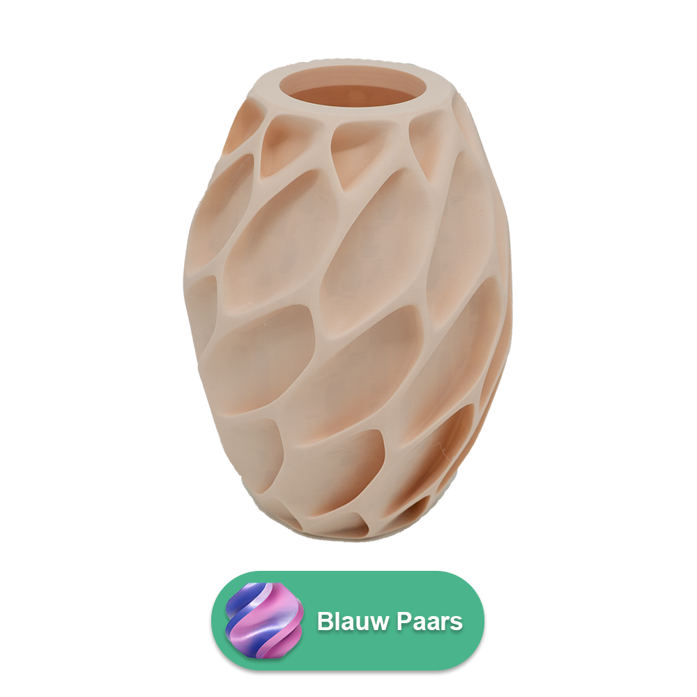 Oruna 3D-Vase – 3D-gedruckte Vase – nachhaltiges PLA – geeignet für künstliche Blumen