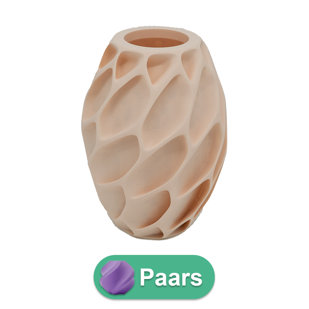 Oruna 3D-Vase – 3D-gedruckte Vase – nachhaltiges PLA – geeignet für künstliche Blumen