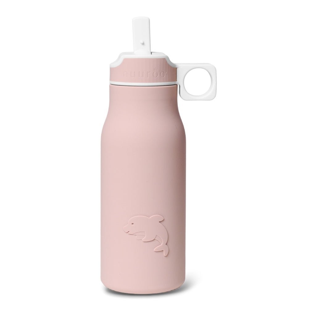 Lau Silikon-Trinkflasche-Woodrose 400 ml