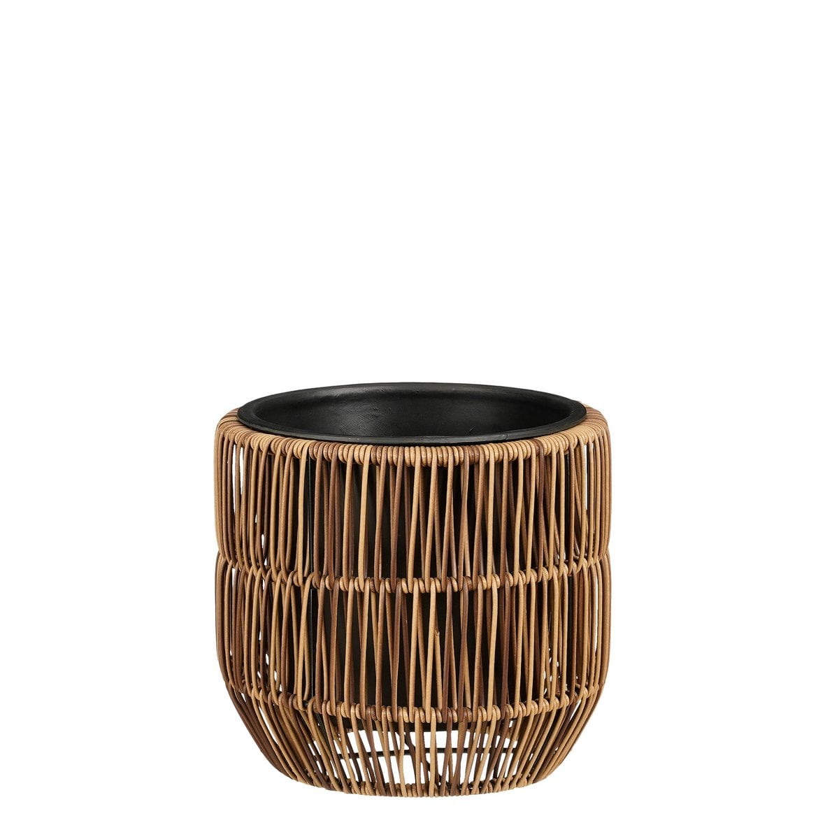Peta Blumentopf Set Dunkelbraun von Mica Decorations – 3 Größen für Garten & Balkon
