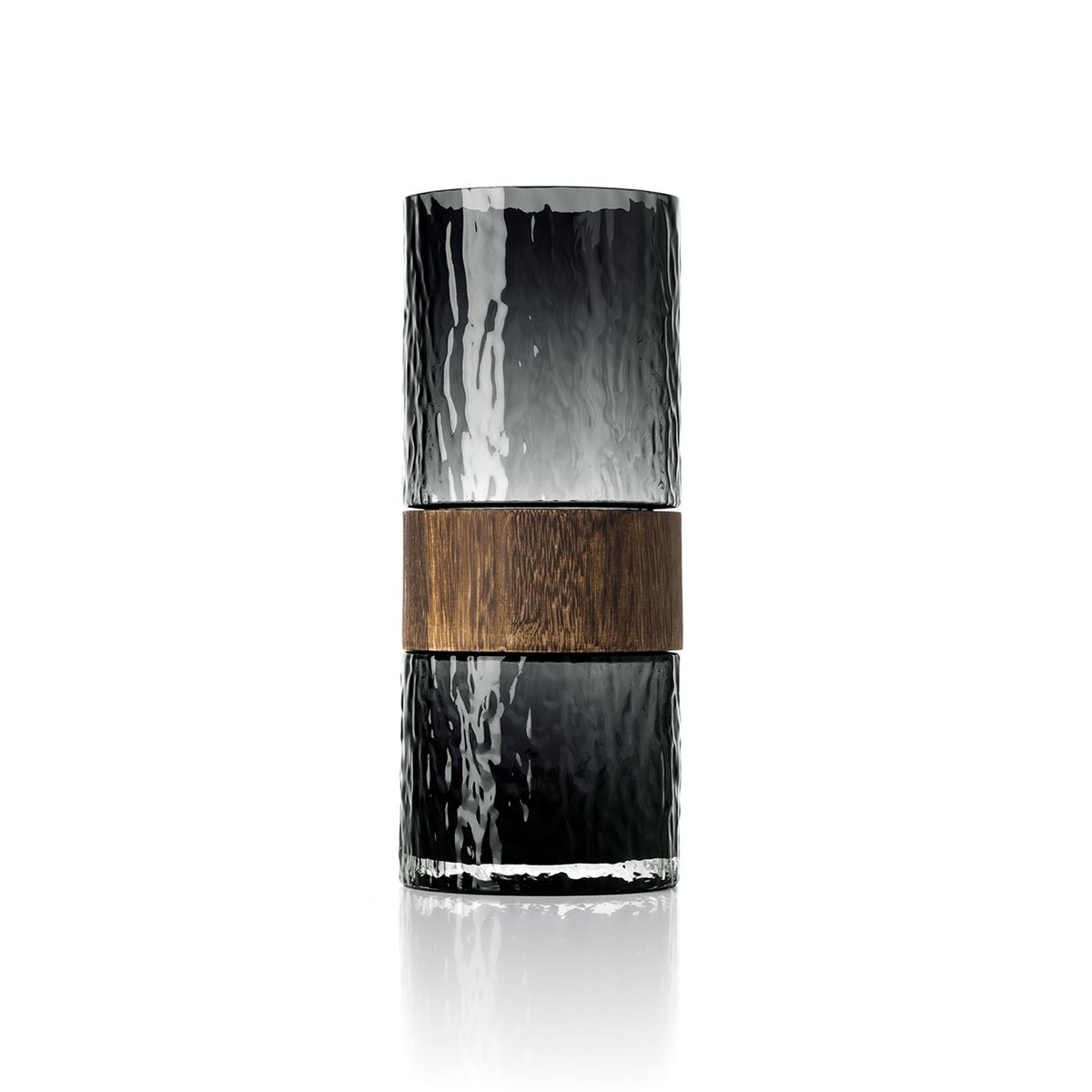 The Wood You Be Mine Vase – Dunkelgrau – L