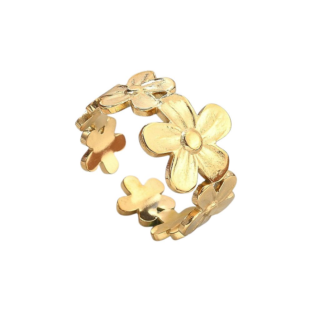 LOUIZ Ring mit Blumen