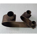 Kerzenhalter aus Metall Bronze