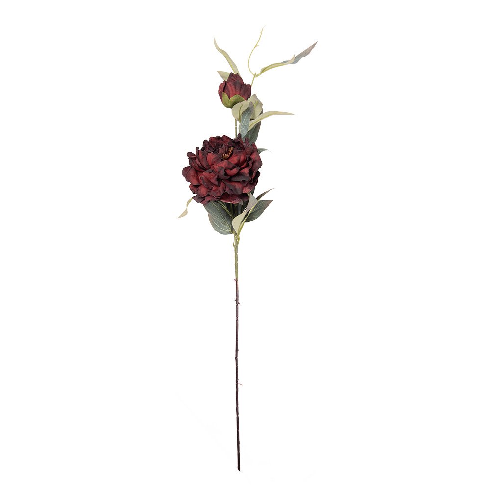 Künstliche Blume 78 cm aus rotem Kunststoff