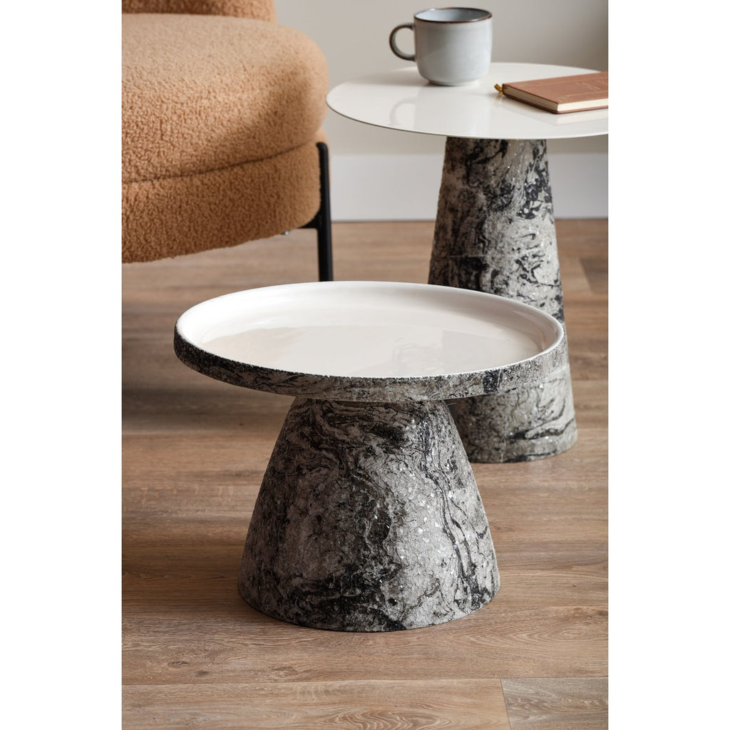 Leitmotiv Beistelltisch Mosaik Marmor – eleganter Luxus-Akzenttisch neben Sofa oder Sessel