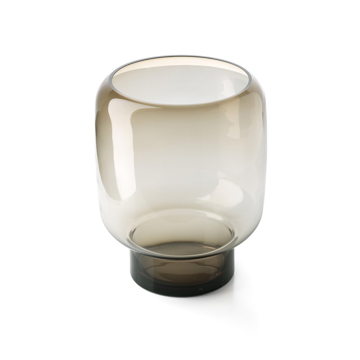 Die Smoky Cube Vase – Braun – L