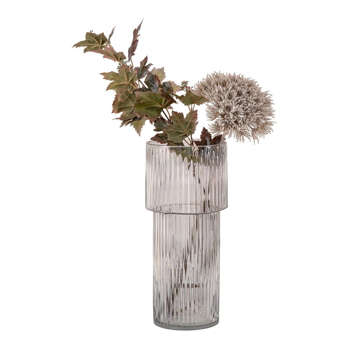 Vase - Klares, mundgeblasenes Glas, Ø17,5x40 cm