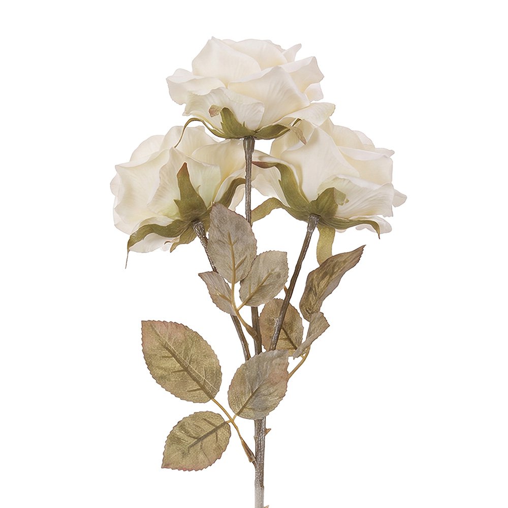 Künstliche Blume aus weißem Kunststoff