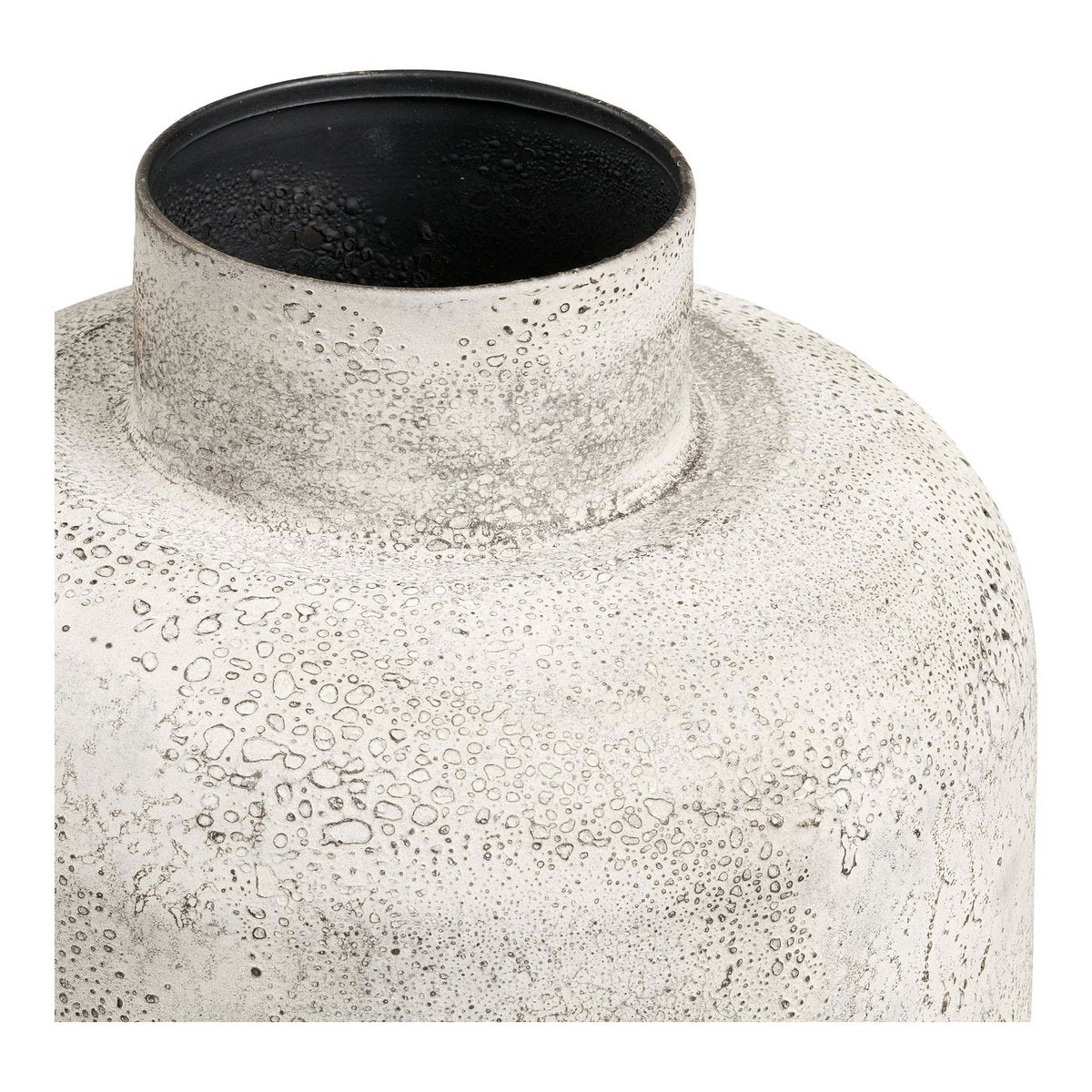 Hou Decorative pot, metal, antique beige, ø24x60,5 cm