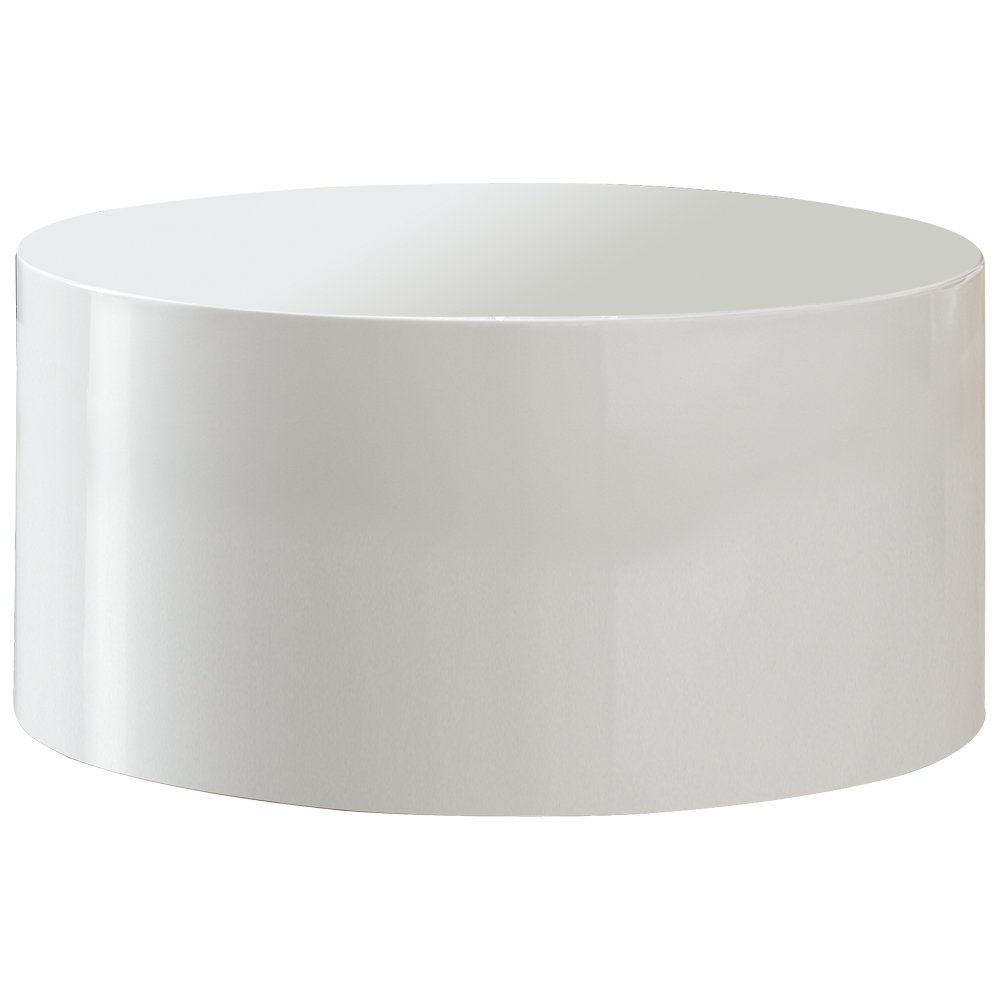 Couchtisch Ø 60 cm rund weiß