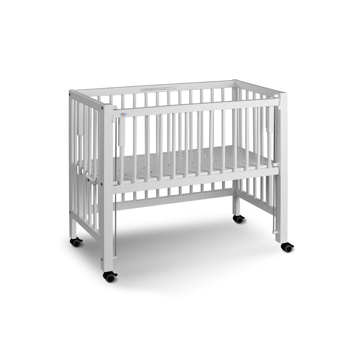 tiSsi® SOPHIE Anstellbett / Beistellbett  Buche WEISS 40x90 cm