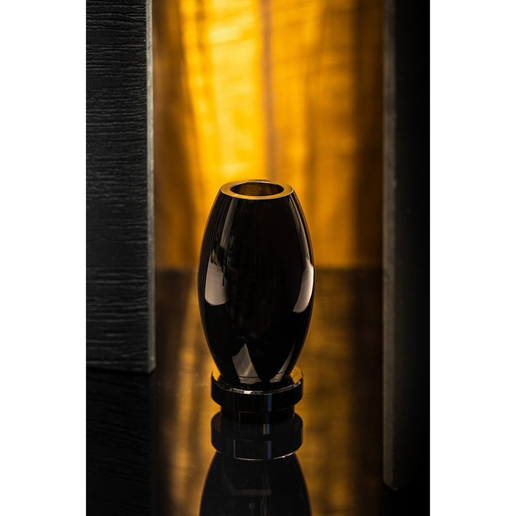 Kleine moderne Vase, innovatives Design, Rückseite aus hochwertigem Glas. RUD15ZW